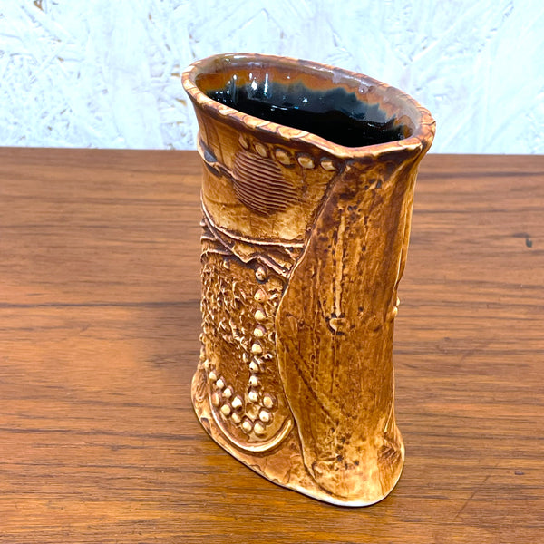 フラワーベース バーティルヴァリーン 花瓶 ブラウン brown ロールストランド Rorstrand 北欧 ヴィンテージ スウェーデン Bertil Vallien Terra Sweden