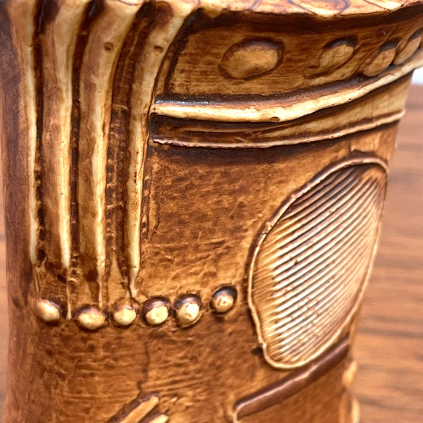 フラワーベース バーティルヴァリーン 花瓶 ブラウン brown ロールストランド Rorstrand 北欧 ヴィンテージ スウェーデン Bertil Vallien Terra Sweden