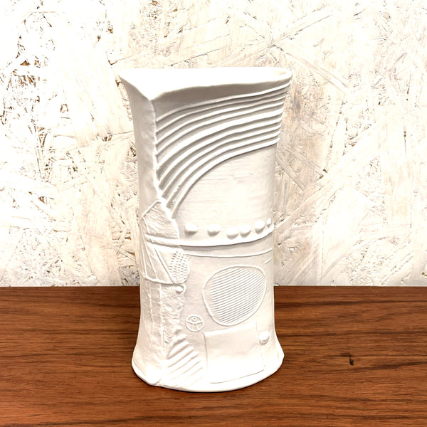フラワーベース バーティルヴァリーン 花瓶 ホワイト white ロールストランド Rorstrand 北欧 ヴィンテージ スウェーデン Bertil Vallien Terra Sweden