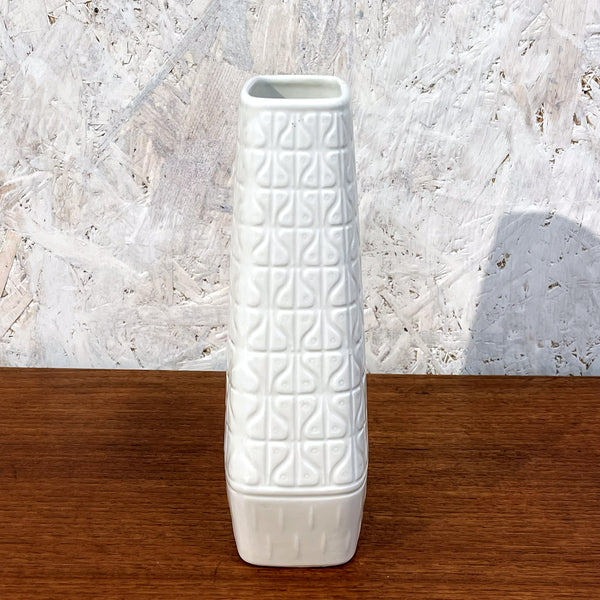 フラワーベース グンナーニールンド 花瓶 ホワイト white ロールストランド Rorstrand 北欧 ヴィンテージ スウェーデン Gunnar Nylund Domino Sweden