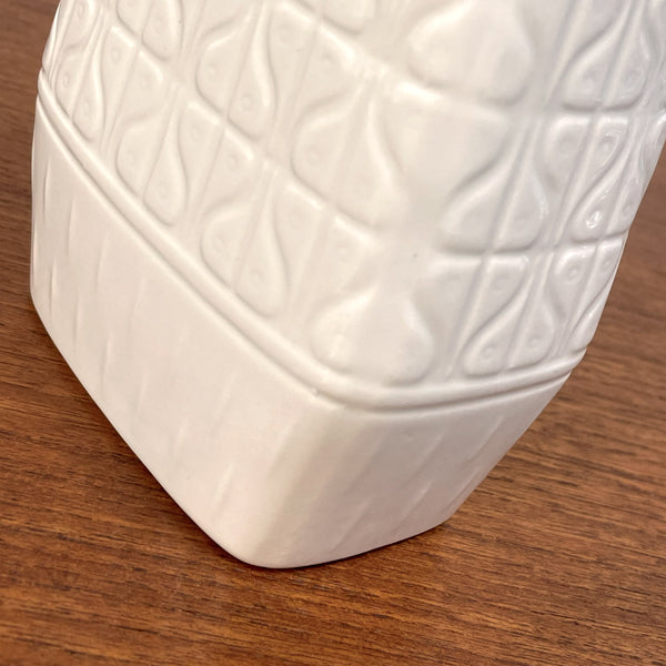 フラワーベース グンナーニールンド 花瓶 ホワイト white ロールストランド Rorstrand 北欧 ヴィンテージ スウェーデン Gunnar Nylund Domino Sweden