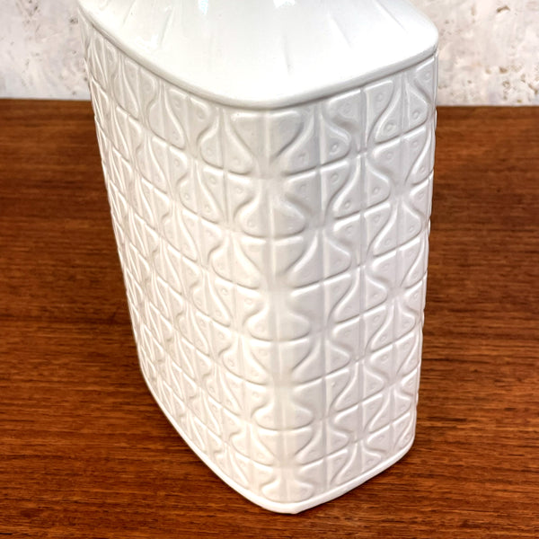 フラワーベース グンナーニールンド 花瓶 ホワイト white ロールストランド Rorstrand 北欧 ヴィンテージ スウェーデン Gunnar Nylund Domino Sweden