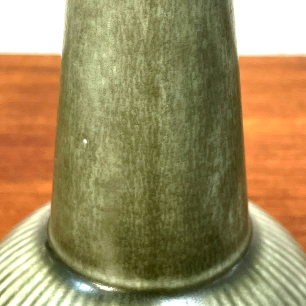フラワーベース グンナーニールンド 花瓶 グリーン green ロールストランド Rorstrand 北欧 ヴィンテージ スウェーデン Gunnar Nylund Ritzi Sweden