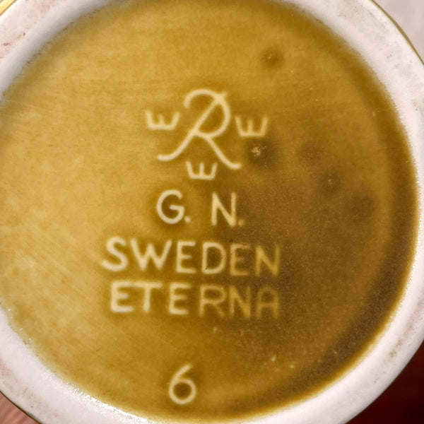 フラワーベース グンナーニールンド 花瓶 ベージュ beige ロールストランド Rorstrand 北欧 ヴィンテージ スウェーデン Gunnar Nylund Eterna Sweden