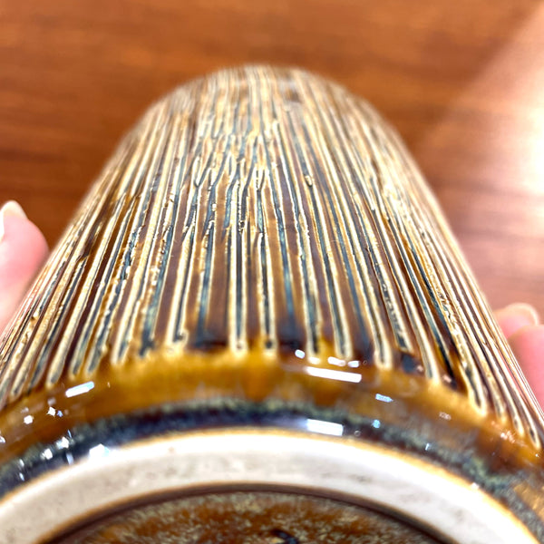 フラワーベース 花瓶 ブラウン brown スーホルム Soholm 北欧 ヴィンテージ デンマーク Svend Aage Jensen Denmark
