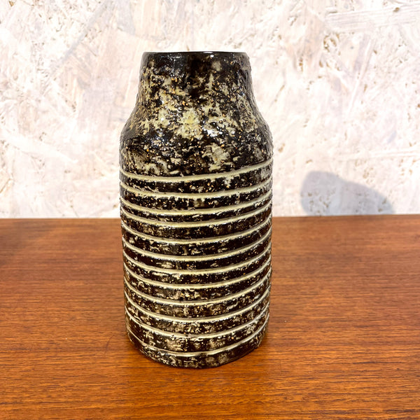 フラワーベース 花瓶 ブラウン brown ウプサラエクビー Upsala Ekeby 北欧 ヴィンテージ スウェーデン Sweden SPARTA Ingrid Atterberg