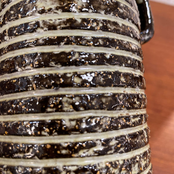 フラワーベース 花瓶 ブラウン brown ウプサラエクビー Upsala Ekeby 北欧 ヴィンテージ スウェーデン Sweden SPARTA Ingrid Atterberg