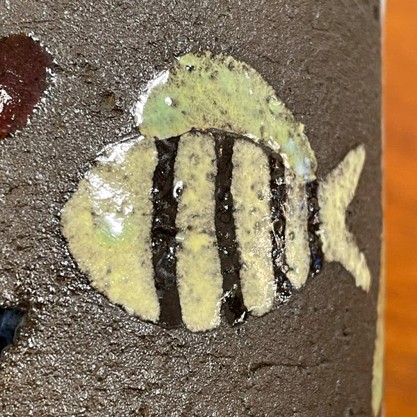 フラワーベース 花瓶 ブラウン brown ウプサラエクビー Upsala Ekeby 北欧 ヴィンテージ スウェーデン Sweden Anna Lisa