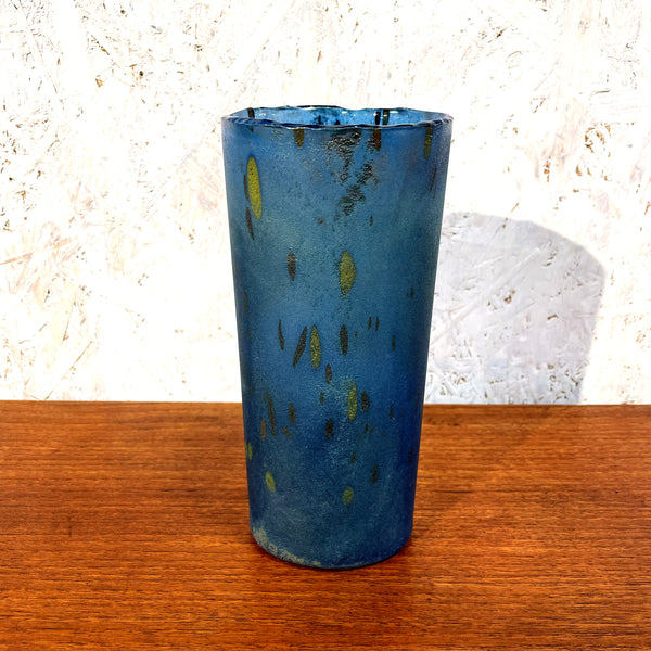 フラワーベース 花瓶 ガラス レア品  ブルー blue コスタボダ KOSTABODA Bertil Valien 北欧 ヴィンテージ スウェーデン Sweden