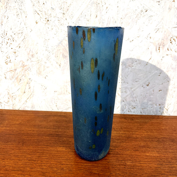 フラワーベース 花瓶 ガラス レア品  ブルー blue コスタボダ KOSTABODA Bertil Valien 北欧 ヴィンテージ スウェーデン Sweden
