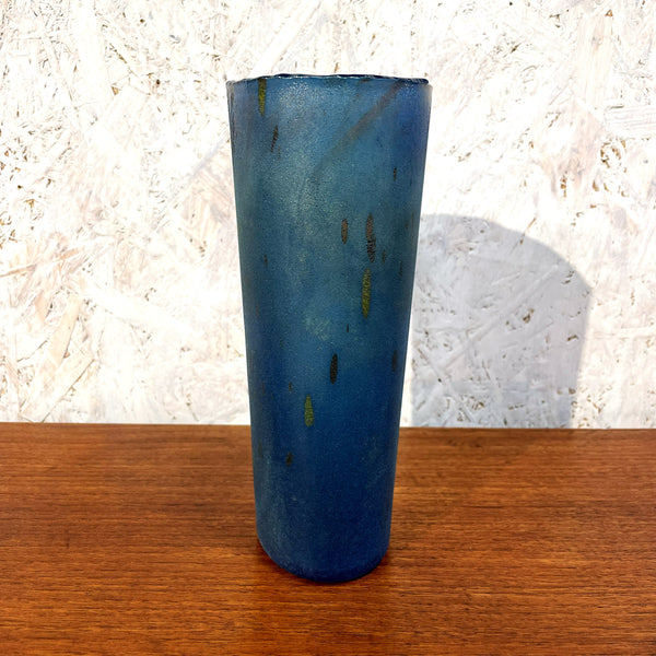 フラワーベース 花瓶 ガラス レア品  ブルー blue コスタボダ KOSTABODA Bertil Valien 北欧 ヴィンテージ スウェーデン Sweden