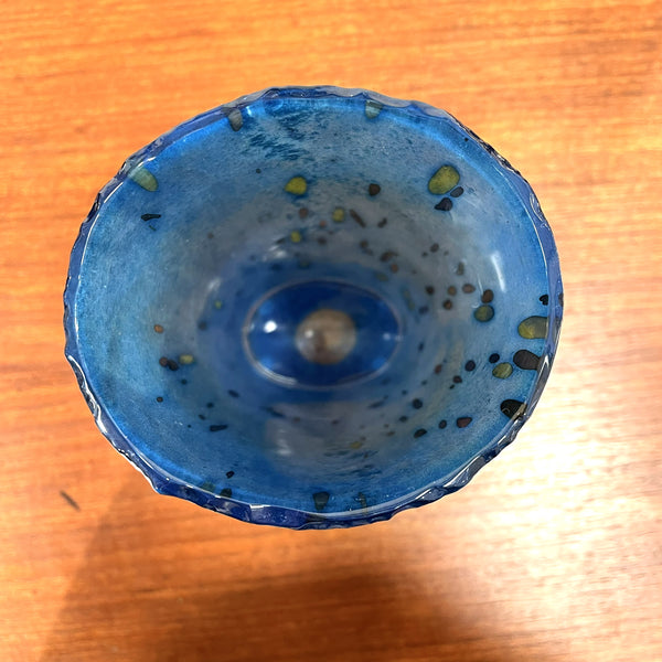 フラワーベース 花瓶 ガラス レア品  ブルー blue コスタボダ KOSTABODA Bertil Valien 北欧 ヴィンテージ スウェーデン Sweden