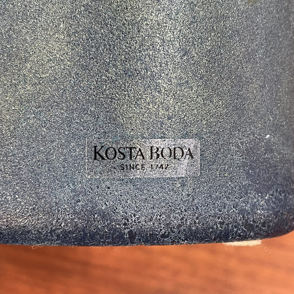 フラワーベース 花瓶 ガラス レア品  ブルー blue コスタボダ KOSTABODA Bertil Valien 北欧 ヴィンテージ スウェーデン Sweden