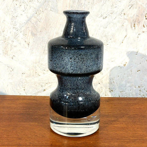 フラワーベース 花瓶 ガラス レア品 ブルー Blue オーセダ Aseda Bo Borgstrom 北欧 ヴィンテージ スウェーデン Sweden