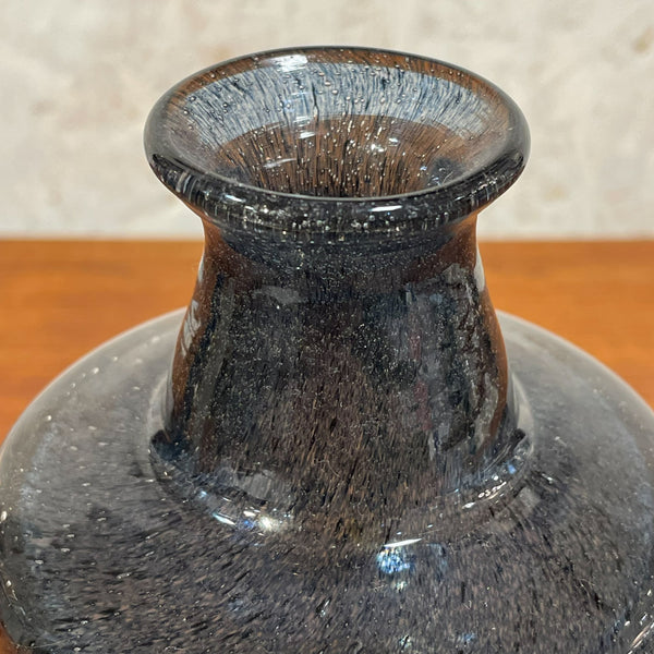フラワーベース 花瓶 ガラス レア品 ブルー Blue オーセダ Aseda Bo Borgstrom 北欧 ヴィンテージ スウェーデン Sweden