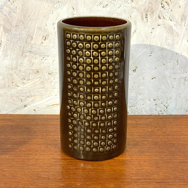 フラワーベース グンナーニールンド 花瓶 ブラウン brown ロールストランド Rorstrand 北欧 ヴィンテージ スウェーデン Gunnar Nylund Kub Sweden