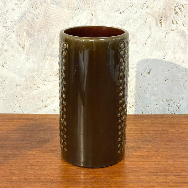 フラワーベース グンナーニールンド 花瓶 ブラウン brown ロールストランド Rorstrand 北欧 ヴィンテージ スウェーデン Gunnar Nylund Kub Sweden