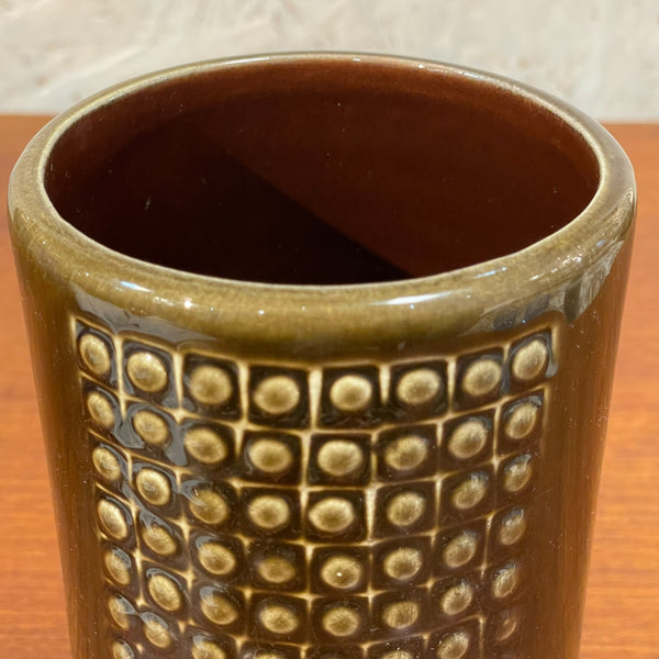 フラワーベース グンナーニールンド 花瓶 ブラウン brown ロールストランド Rorstrand 北欧 ヴィンテージ スウェーデン Gunnar Nylund Kub Sweden