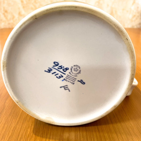 ロイヤルコペンハーゲン アルミニア ビッグマグ Big Mag 花模様 ファイアンス焼き 北欧 ヴィンテージ デンマーク Royal copenhagen Aliminia Ellen Malmer
