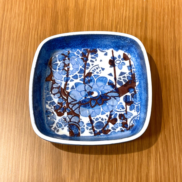 ロイヤルコペンハーゲン プレート バッカ 北欧 ヴィンテージ   BACA 青の森  デンマーク Johanne Gerber Royal copenhagen