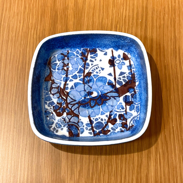 ロイヤルコペンハーゲン プレート バッカ 北欧 ヴィンテージ   BACA 青の森  デンマーク Johanne Gerber Royal copenhagen