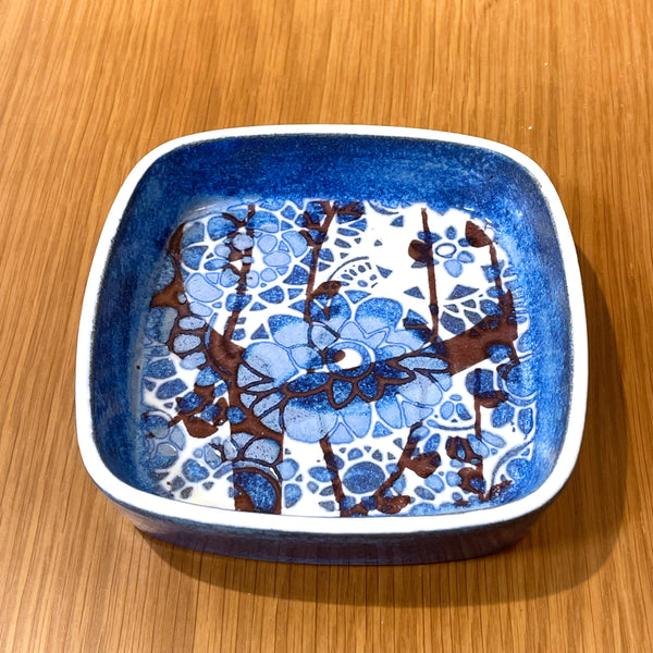 ロイヤルコペンハーゲン プレート バッカ 北欧 ヴィンテージ   BACA 青の森  デンマーク Johanne Gerber Royal copenhagen