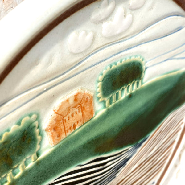 陶板 ヴィンテージ レア品  スウェーデン 風景  ホガナス  Vintage Brita Mellander-Jungermann Hoganas Sweden