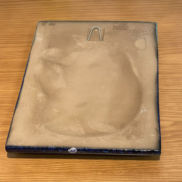 陶板 ヴィンテージ スウェーデン 青 Blue フィッシャーマン ウプサラエクビー  Vintage Dorothy Clough Upsala Ekeby Sweden