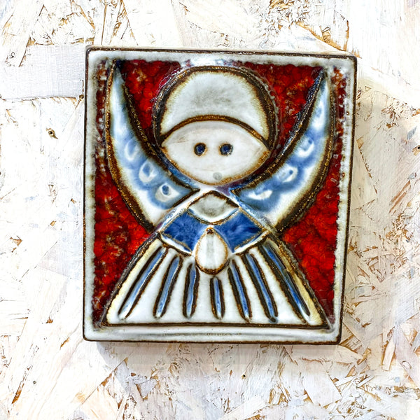 陶板 ヴィンテージ デンマーク レア品 天使 スーホルム Soholm Noomi Backhausen Vintage Denmark