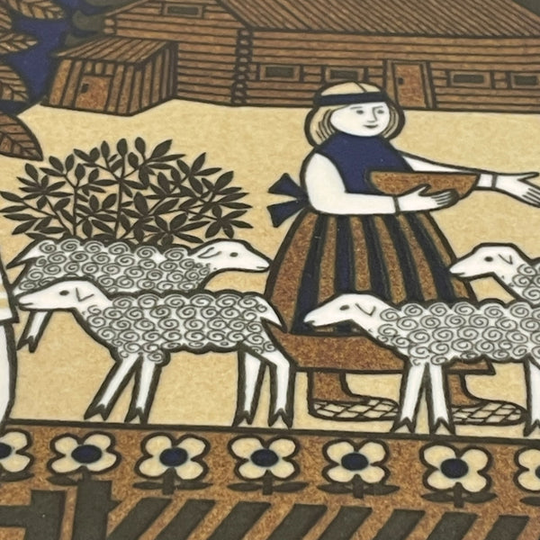 カレワラ イヤープレート 1988 ARABIA 激レア ヴィンテージ 陶板 飾り皿 壁掛け フィンランド アラビア Finland