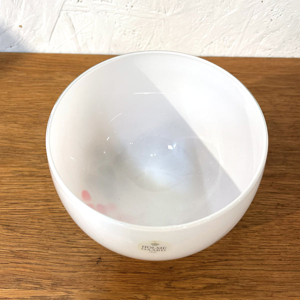 フラワーベース 花瓶 ガラス ホワイト White Holmegaard Najadeシリーズ Per Lutken 北欧 ヴィンテージ ホルムガード デンマーク Denmark