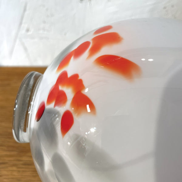 フラワーベース 花瓶 ガラス ホワイト White Holmegaard Najadeシリーズ Per Lutken 北欧 ヴィンテージ ホルムガード デンマーク Denmark