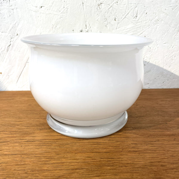 ボウル ガラス マーブル ホワイト White Holmegaard Najadeシリーズ Per Lutken 北欧 ヴィンテージ ホルムガード デンマーク Denmark