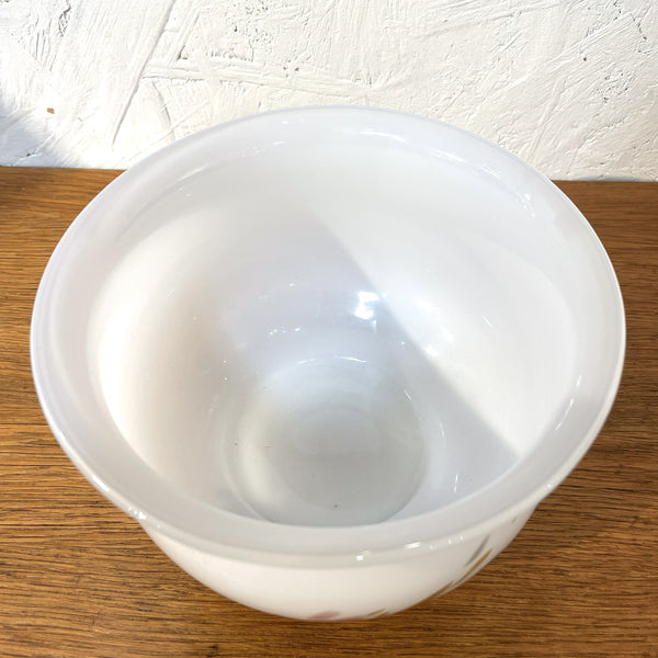 ボウル ガラス マーブル ホワイト White Holmegaard Najadeシリーズ Per Lutken 北欧 ヴィンテージ ホルムガード デンマーク Denmark
