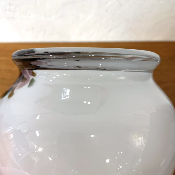 ボウル ガラス マーブル ホワイト White Holmegaard Najadeシリーズ Per Lutken 北欧 ヴィンテージ ホルムガード デンマーク Denmark