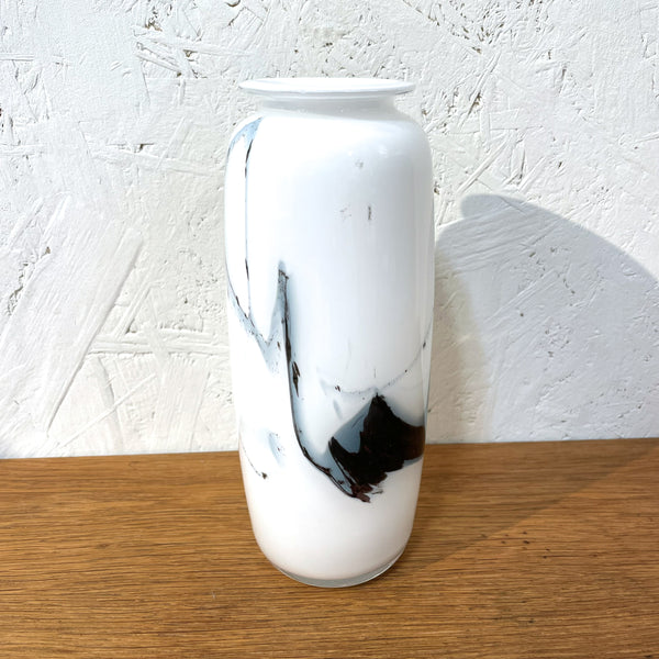 フラワーベース 花瓶 ガラス ホワイト White Holmegaard SAKURAシリーズ Jacob Bang 北欧 ヴィンテージ ホルムガード デンマーク Denmark