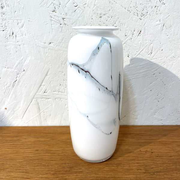 フラワーベース 花瓶 ガラス ホワイト White Holmegaard SAKURAシリーズ Jacob Bang 北欧 ヴィンテージ ホルムガード デンマーク Denmark