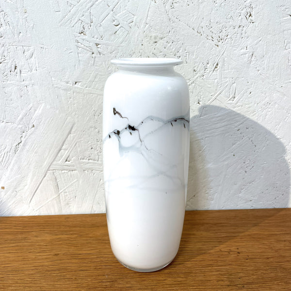 フラワーベース 花瓶 ガラス ホワイト White Holmegaard SAKURAシリーズ Jacob Bang 北欧 ヴィンテージ ホルムガード デンマーク Denmark