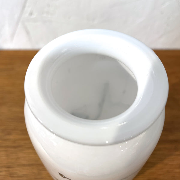 フラワーベース 花瓶 ガラス ホワイト White Holmegaard SAKURAシリーズ Jacob Bang 北欧 ヴィンテージ ホルムガード デンマーク Denmark