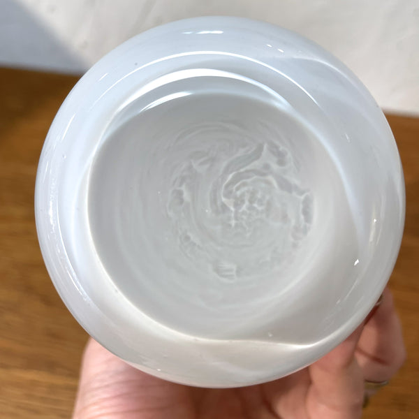 フラワーベース 花瓶 ガラス ホワイト White Holmegaard SAKURAシリーズ Jacob Bang 北欧 ヴィンテージ ホルムガード デンマーク Denmark