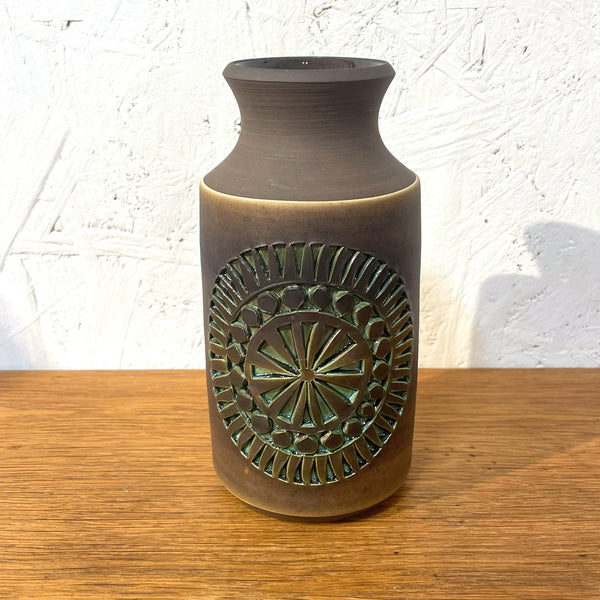フラワーベース 花瓶 ブラウン brown Alingsas Tomas Anagrius 北欧 ヴィンテージ スウェーデン Sweden