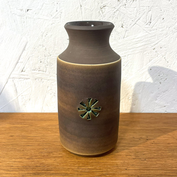フラワーベース 花瓶 ブラウン brown Alingsas Tomas Anagrius 北欧 ヴィンテージ スウェーデン Sweden