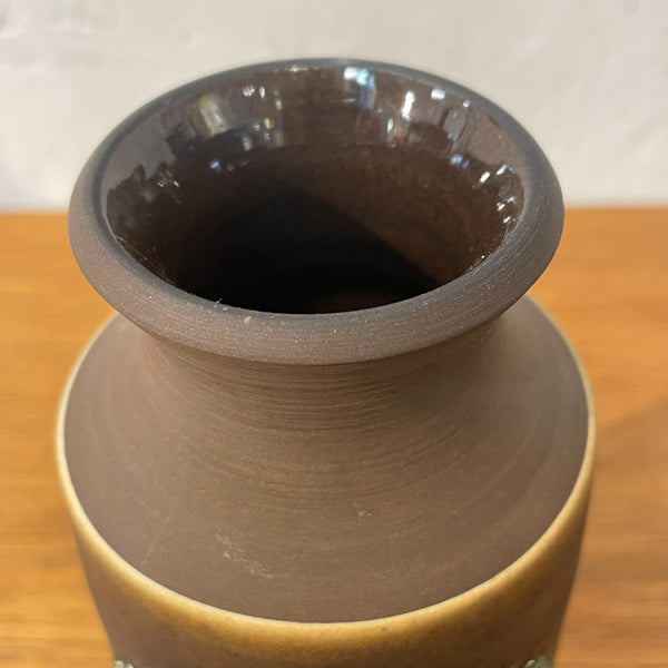 フラワーベース 花瓶 ブラウン brown Alingsas Tomas Anagrius 北欧 ヴィンテージ スウェーデン Sweden