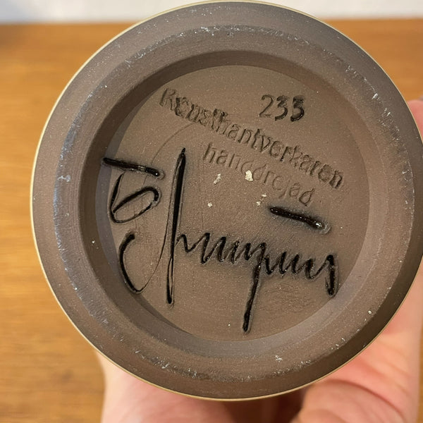フラワーベース 花瓶 ブラウン brown Alingsas Tomas Anagrius 北欧 ヴィンテージ スウェーデン Sweden