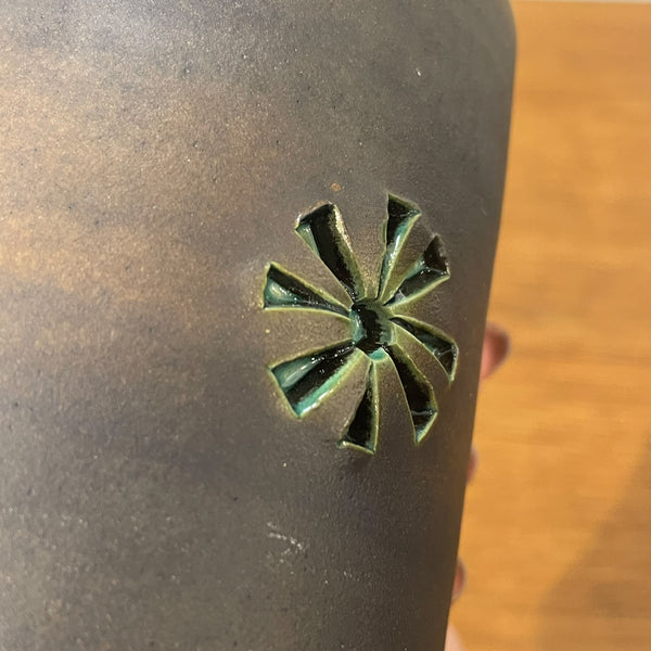 フラワーベース 花瓶 ブラウン brown Alingsas Tomas Anagrius 北欧 ヴィンテージ スウェーデン Sweden