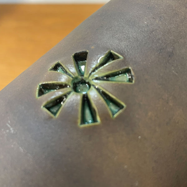 フラワーベース 花瓶 ブラウン brown Alingsas Tomas Anagrius 北欧 ヴィンテージ スウェーデン Sweden
