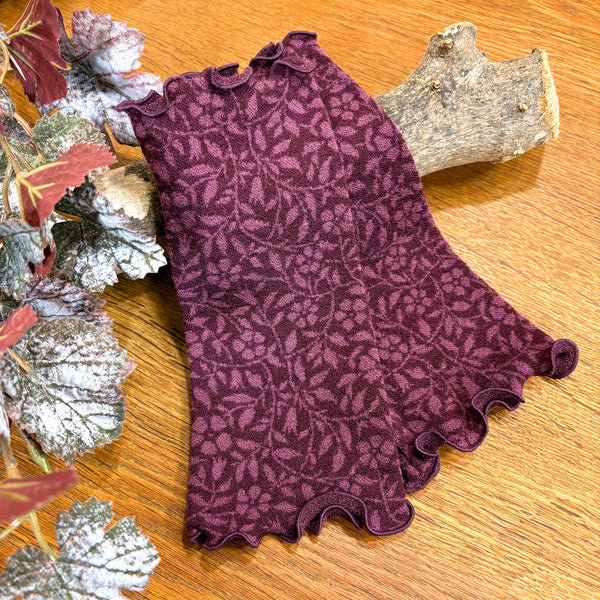 リストウォーマー  ウール 紫 Purple  スウェーデン エドゥルスドッター Vinca port Edursdotter wool sweden wrist warmers
