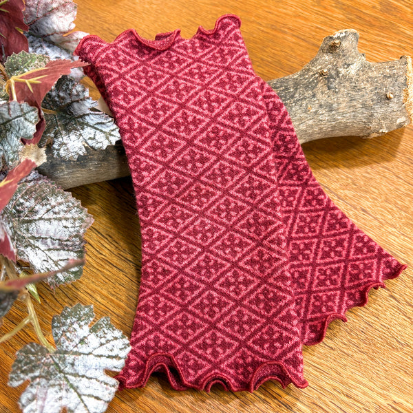 リストウォーマー  ウール 赤 red  スウェーデン エドゥルスドッター Revenna red Edursdotter wool sweden wrist warmers