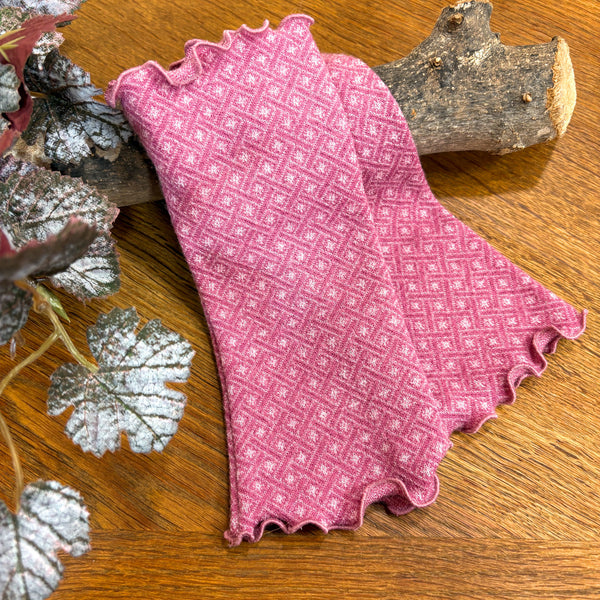 リストウォーマー  ウール ピンク pink  スウェーデン エドゥルスドッター Star fabric pink  Edursdotter wool sweden wrist warmers