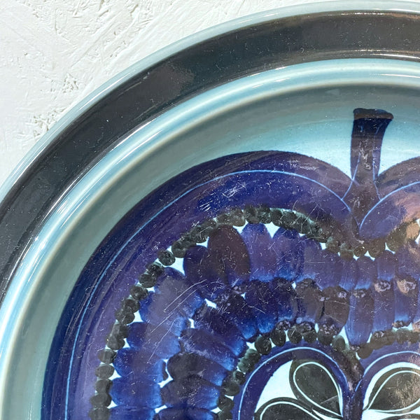 大皿 ARABIA 激レアカラー ブルー Blue Fructus 微細なキズあり アラビア 北欧 ヴィンテージ フィンランド Finland
